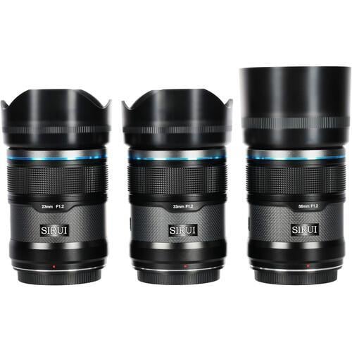 Sirui Sniper f/1.2 Autofocus 3-Lens Kit (FUJIFILM X, Black)