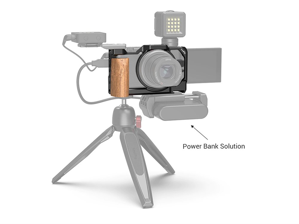 SmallRig 2937 Sony ZV1 İçin Ahşap Tutaklı Kafes