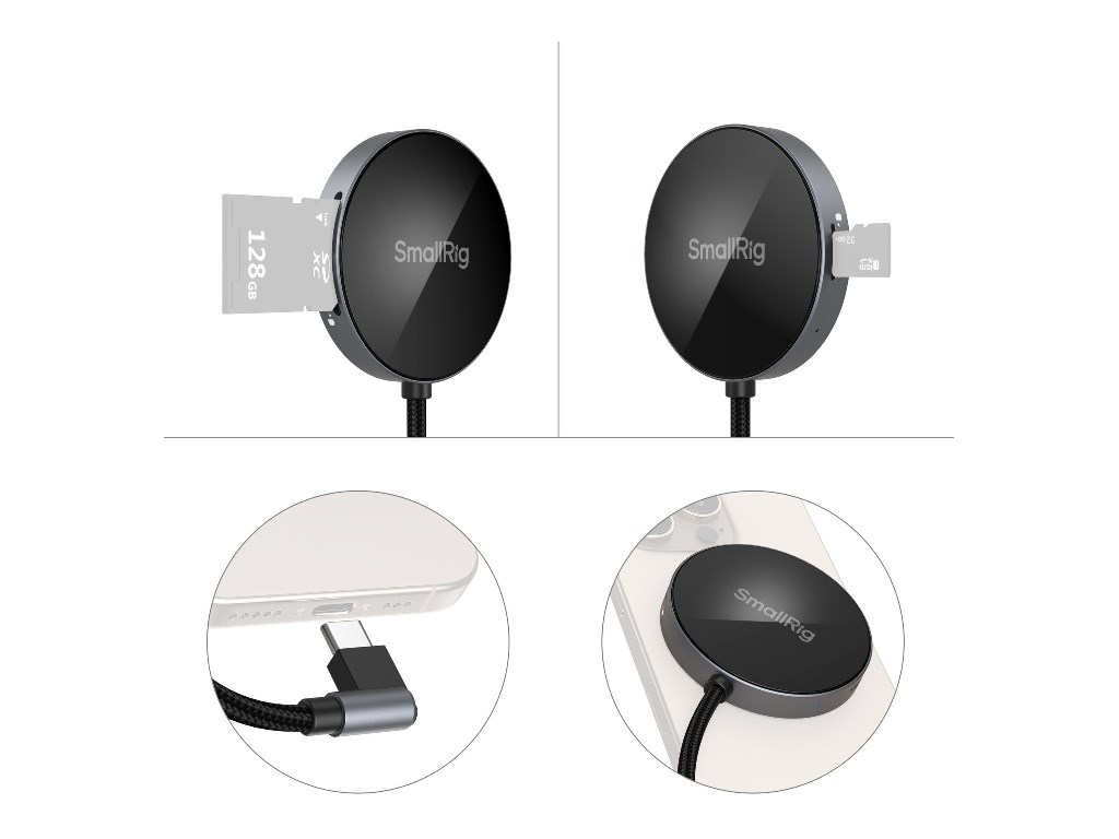 SmallRig 4870 Çok Fonksiyonlu Magsafe Kart Okuyucu