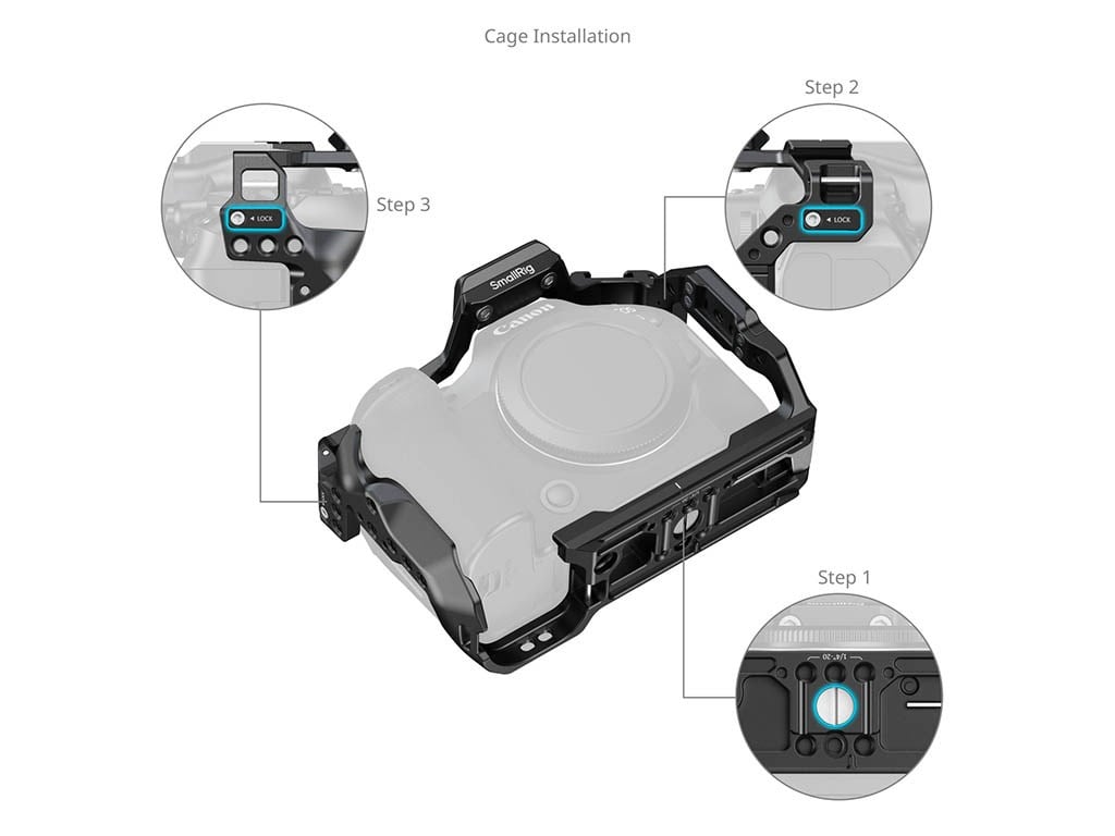 SmallRig 5954 EOS R6 III Kafes