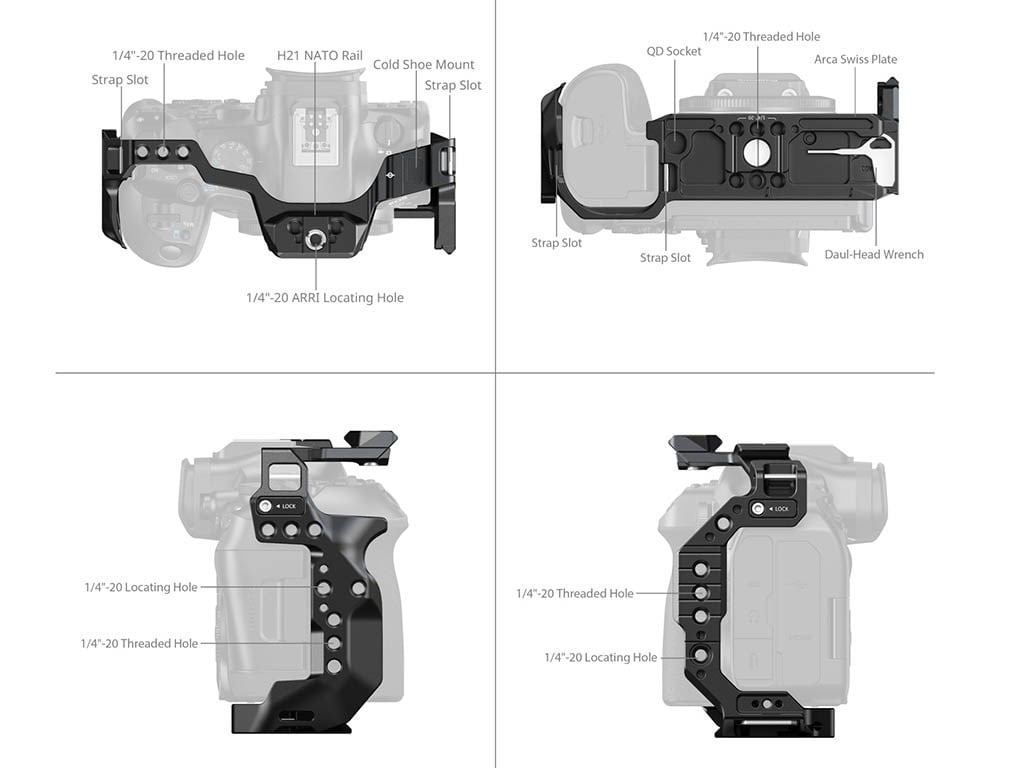 SmallRig 5954 EOS R6 III Kafes