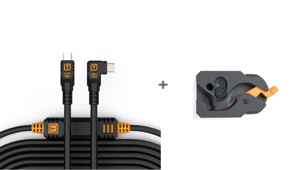 TetherGuard LeverLock & Cable Kit, USB-C to USB-C, 31 (9.4m), Straight to Right