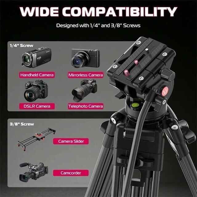 Ulanzi MT-81 Alüminyum 360° Ball Head Kafa Video Tripod