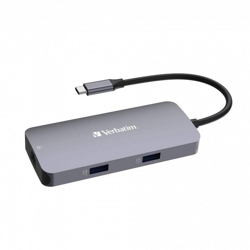 Verbatim 5 Port Usb C Bağlantılı Çoklayıcı Hub 1 x HDMI, 1 x RJ45, 2 x Usb-A 3.0, 1 x Usb-C PD-(32150)