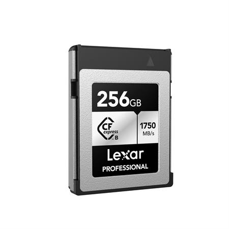 256GB Lexar® Professional CFexpress™ Type B card Silver Serie, up to 1750MB/s read 1300MB/s write