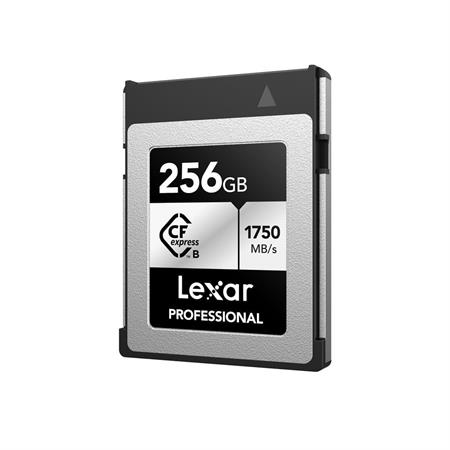 256GB Lexar® Professional CFexpress™ Type B card Silver Serie, up to 1750MB/s read 1300MB/s write