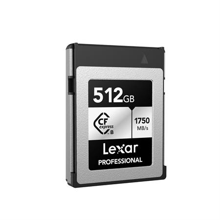 512GB Lexar® Professional CFexpress™ Type B card Silver Serie, up to 1750MB/s read 1300MB/s write