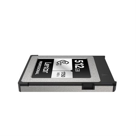 512GB Lexar® Professional CFexpress™ Type B card Silver Serie, up to 1750MB/s read 1300MB/s write