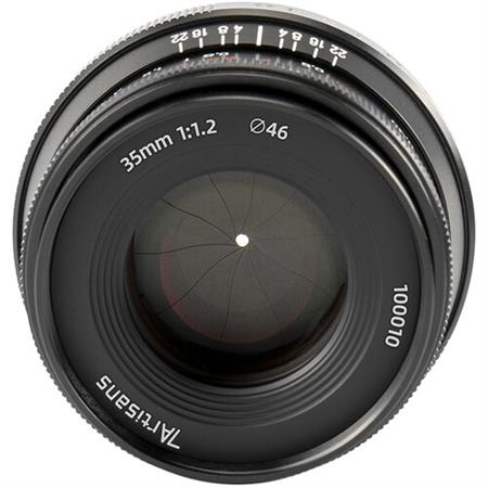 7Artisans 35mm f/1.2 Mark II Lens Sony E için (Siyah)