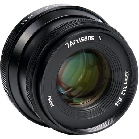 7Artisans 35mm f/1.2 Mark II Lens Sony E için (Siyah)