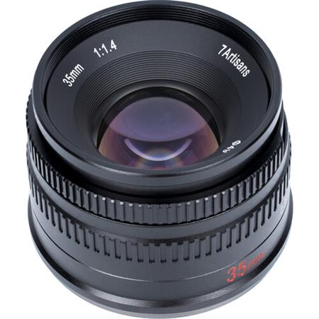 7Artisans 35mm f/1.4 Lens for FUJIFILM X (Black)