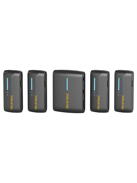 7Ryms Iray DW40 Dört Konuşmacılı Mini Kablosuz Mikrofonu Siyah