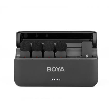 Boya BY-V4U 4 Kişilik Şarj Kutulu Kablosuz Mikrofon Seti - Type-C