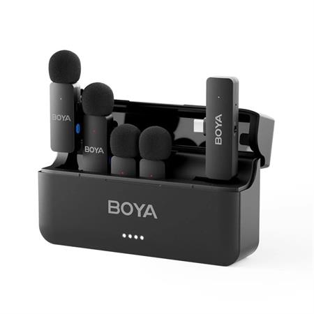 Boya BY-V4U 4 Kişilik Şarj Kutulu Kablosuz Mikrofon Seti - Type-C
