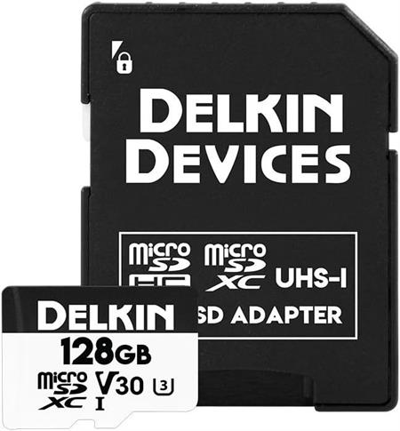 Delkin Devices 128GB Hyperspeed UHS-I SDXC Hafıza Kartı + SD Adaptör