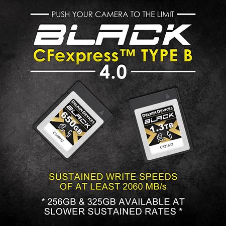 Delkin Devices 256GB BLACK 4.0 CFexpress Type B Memory Card