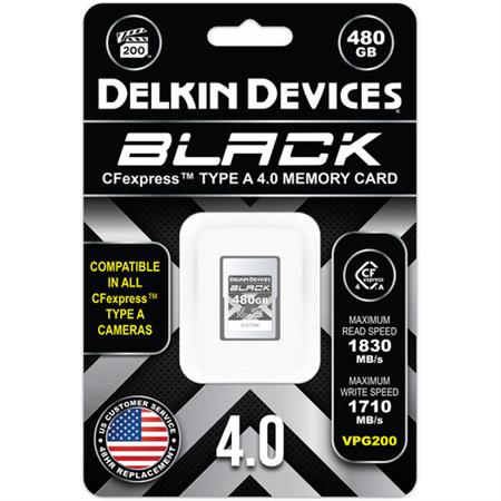 Delkin Devices 480GB BLACK CFexpress Type A 4.0 Hafıza Kartı