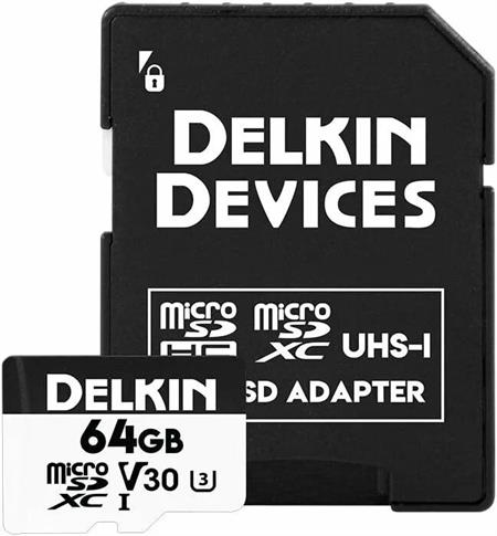 Delkin Devices 64GB Hyperspeed UHS-I SDXC Hafıza Kartı + SD Adaptör