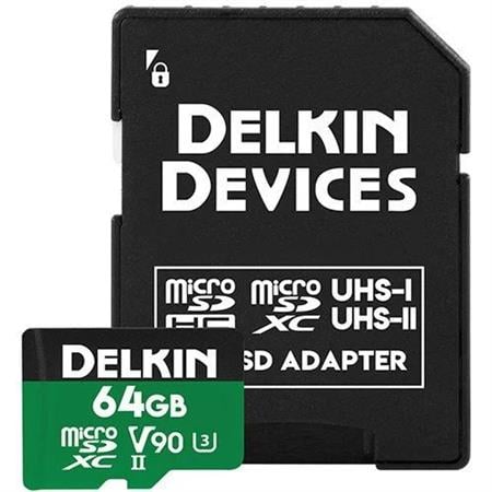 Delkin Devices 64GB Power UHS-II V90 microSDXC Hafıza Kartı