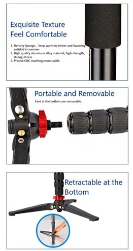 Digipod A3205VH Video Monopod - 203cm Çantalı