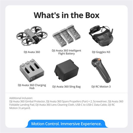 DJI AVATA 360 (MOTION FLY MORE COMBO (GOGGLES N3)