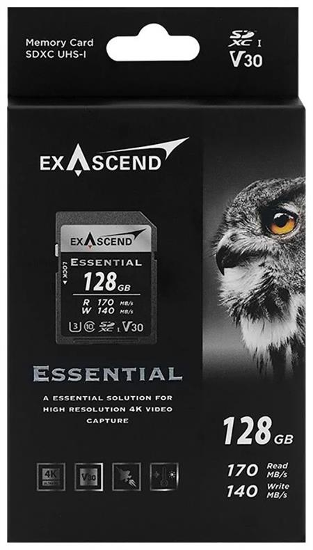 Exascend 128GB Essential 170MB/s SDXC Hafıza Kartı