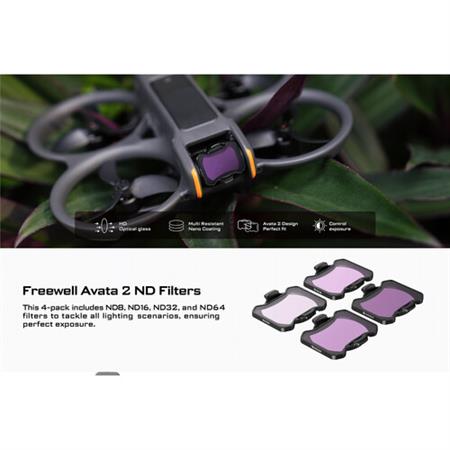 Freewell ND Filters for DJI Avata 2 (4-Pack)