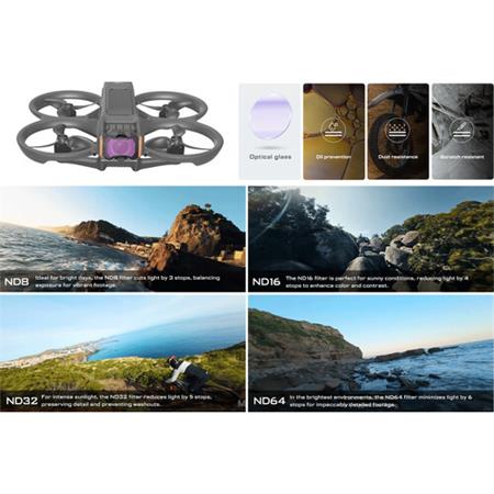 Freewell ND Filters for DJI Avata 2 (4-Pack)
