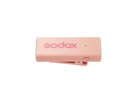 Godox MoveLink Mini Kablosuz Mikrofon Kit2 (Apple Uyumlu/Pembe)
