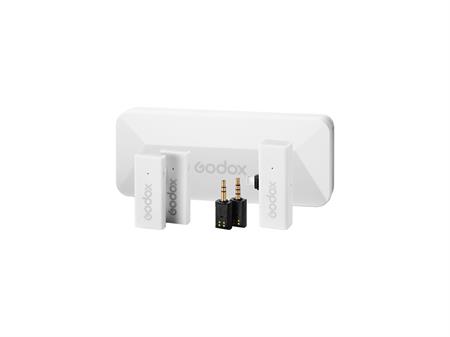 Godox MoveLink Mini Kablosuz Mikrofon Kit2 (Apple Uyumlu/Beyaz)