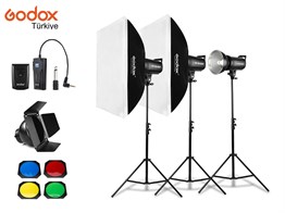 Godox SK400II 400 Watt 3lü Stüdyo Paraflaş Seti