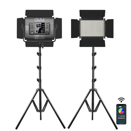 GVM 880RS RGB LED Video Light Studio 2-Video-Light-Kit