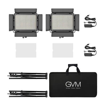 GVM 880RS RGB LED Video Light Studio 2-Video-Light-Kit