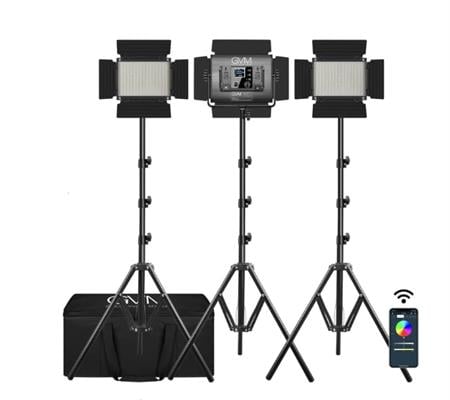 GVM 880RS RGB LED Video Light Studio 3-Video-Light-Kit