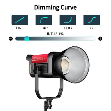 GVM Pro SD200B 200W Bi-Color LED Video COB Spotlight Kit  Softbox ve Light Stand