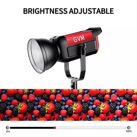 GVM Pro SD200B Bi-Color LED Video Spotlight COB Monolight with Lantern Softbox- Set 2