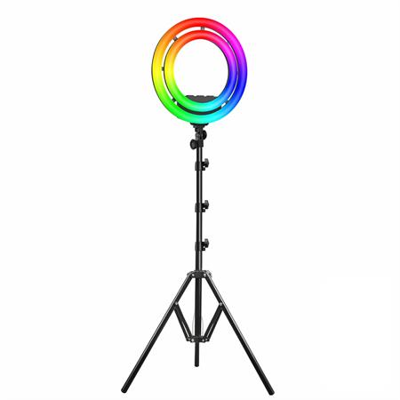 GVM Ring-18 50W Güçlü Bi-Color ve RGB Ring Light Kiti (18