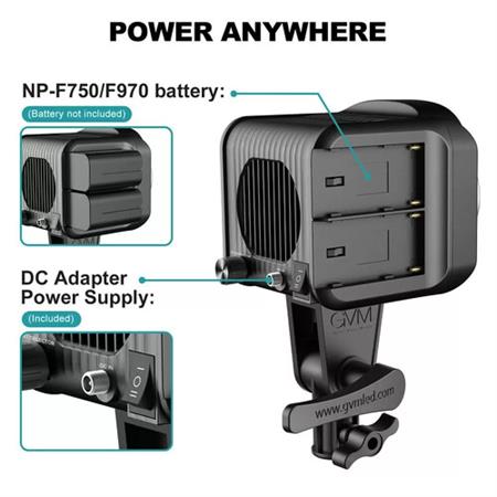 GVM SD80D Bi-Color LED Video Işığı İkili Softbox Set