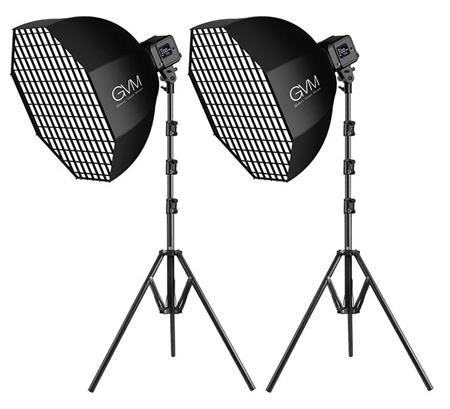 GVM SD80D Bi-Color LED Video Işığı İkili Softbox Set