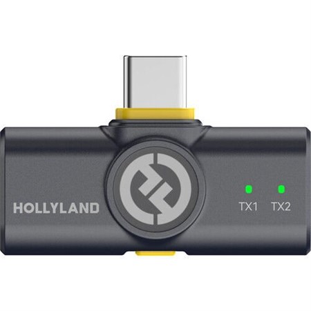 Hollyland LARK M2 DUO USB‑C Mobil Kablosuz Yaka Mikrofon Seti