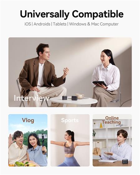 Hollyland Lark M2S DUO Combo 2 Kişilik Yaka Mikrofonu