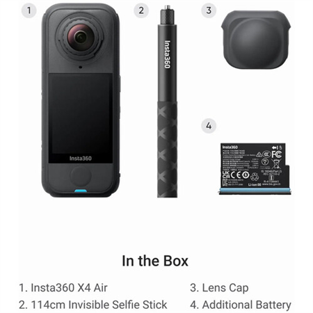 Insta360 X4 Air 360° Aksiyon Kamera Starter Bundle