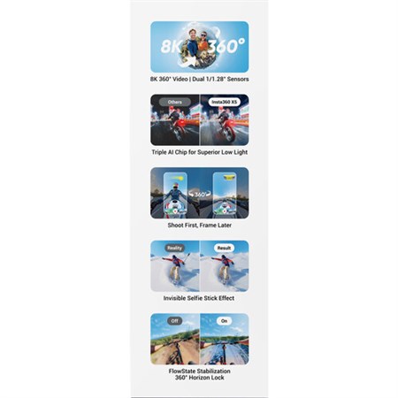 Insta360 X5 360 Aksiyon Kamera Essentials Bundle
