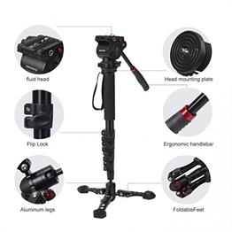 JİEYANG  JY0518B Video Mandallı Monopod