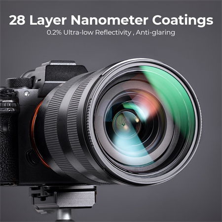 K&F Concept 72mm NANO-X MCR MC-UV 28 Çok Katmanlı Kaplamaya sahip Koruma Filtresi 8K Ultra HD