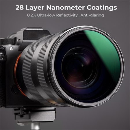 K&F Concept Polarizasyon Filtresi 72mm CPL Filtre MRC 28x Sertleştirilmiş Nano-X Serisi