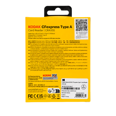 Kodak CF Express Type A Kart Okuyucu (10Gbps) CRA100
