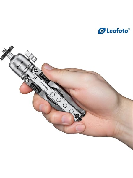 Leofoto Mt-03 + Mbh-20 Mini Tripod Kiti Gümüş