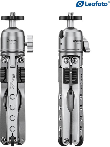 Leofoto Mt-03 + Mbh-20 Mini Tripod Kiti Gümüş