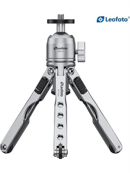 Leofoto Mt-03 + Mbh-20 Mini Tripod Kiti Gümüş